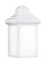 Generation Lighting 8988EN3-15 - Mullberry Hill traditional 1-light LED outdoor exterior wall lantern sconce in white finish with smo