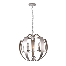 CWI Lighting 9950P21-5-221 - Verbena 5 Light Chandelier With Pewter Finish