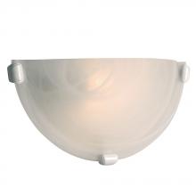 Galaxy Lighting L208612WH012A1 - LED Wall Sconce - in White finish with Marbled Glass