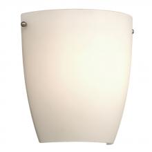 Galaxy Lighting L200301BN012A1 - LED Wall Sconce - in Brushed Nickel finish with Satin White Glass